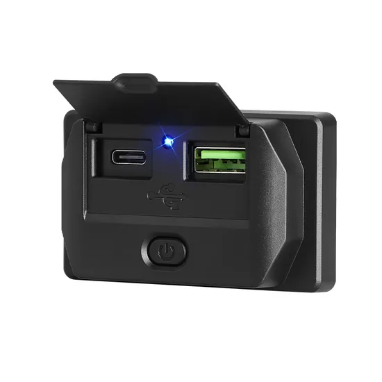 Duales kabelloses USB-Hub-Dock vom Typ C mit 7 Anschlüssen